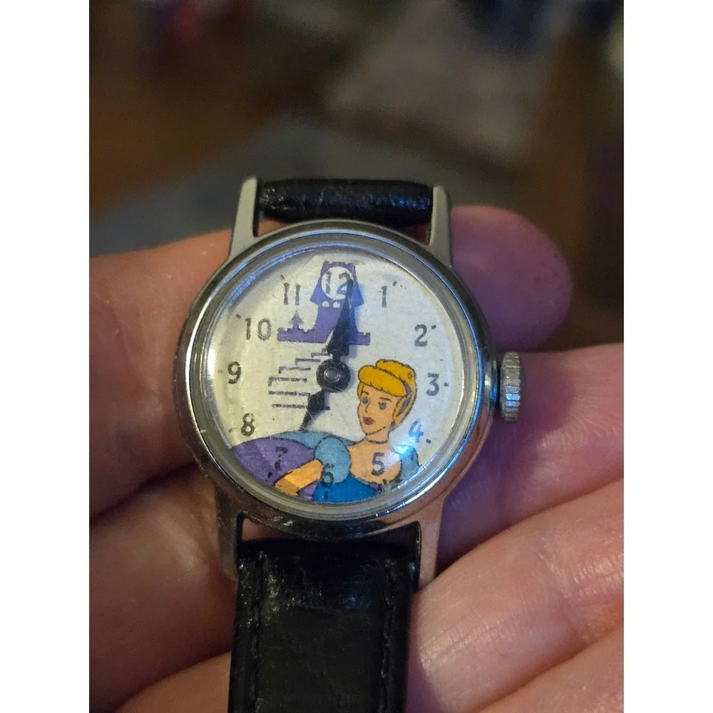 Cinderella Watch Disney Vintage Collectible Manual Windup